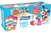 Tubes de fromage blanc aux fruits : fraise, framboise, abricot