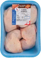4 cuisses déjointées de poulet blanc - 1kg environ