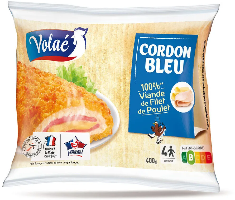Cordon bleu de poulet 400g
