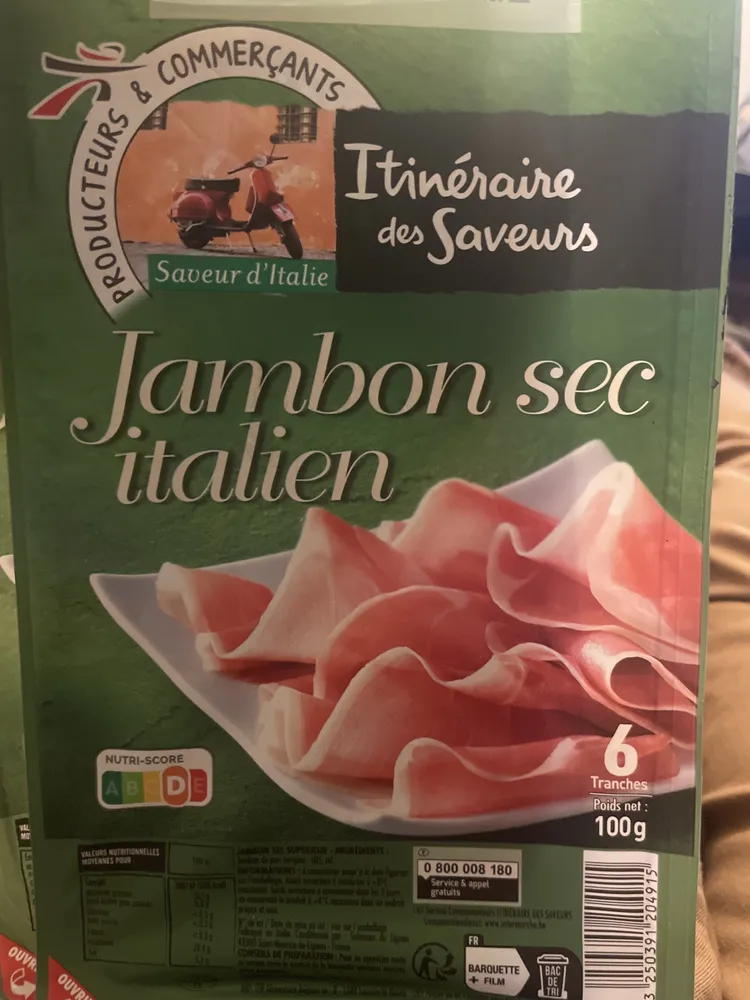 Jambon sec italien