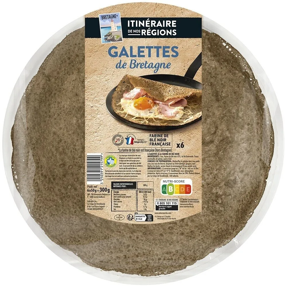 Galettes de ble noir x6