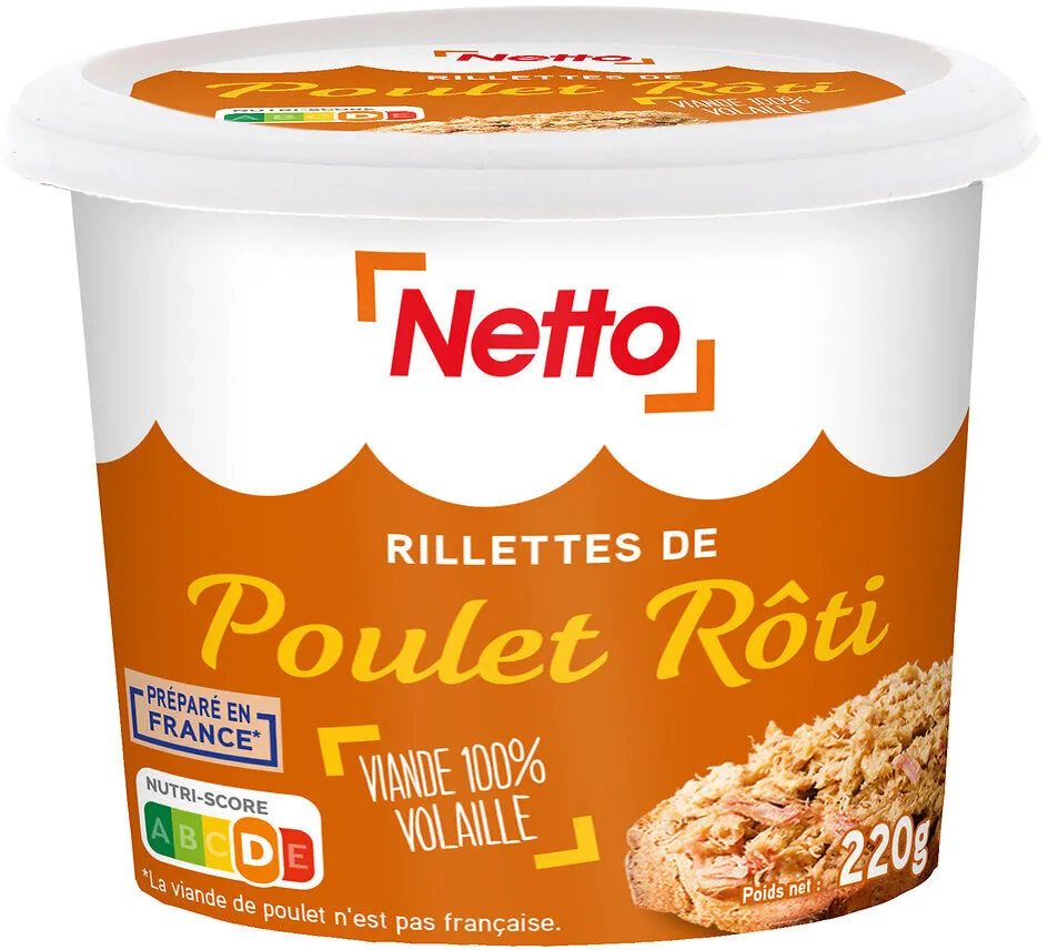 Rillettes poulet roti 220g