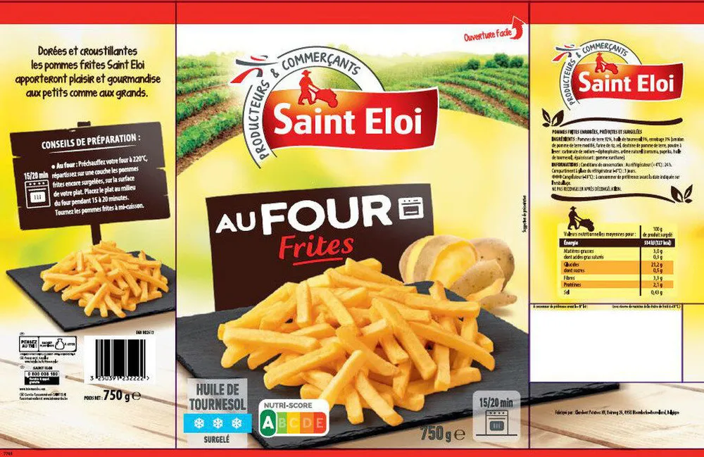 Pommes Frites au four 9/9 750g
