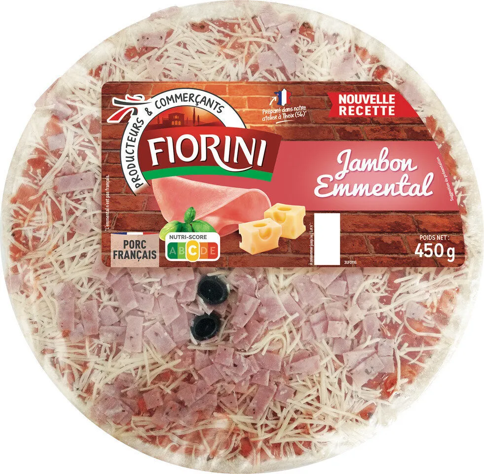 Pizza jambon emmental