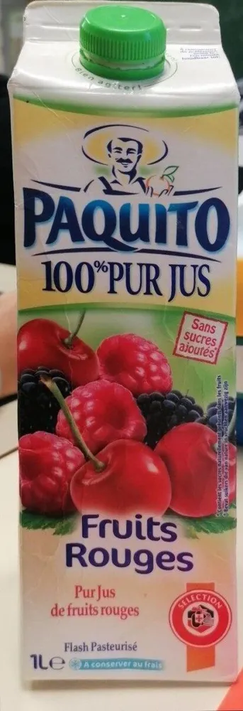 100pour100 pur jus fruits rouges