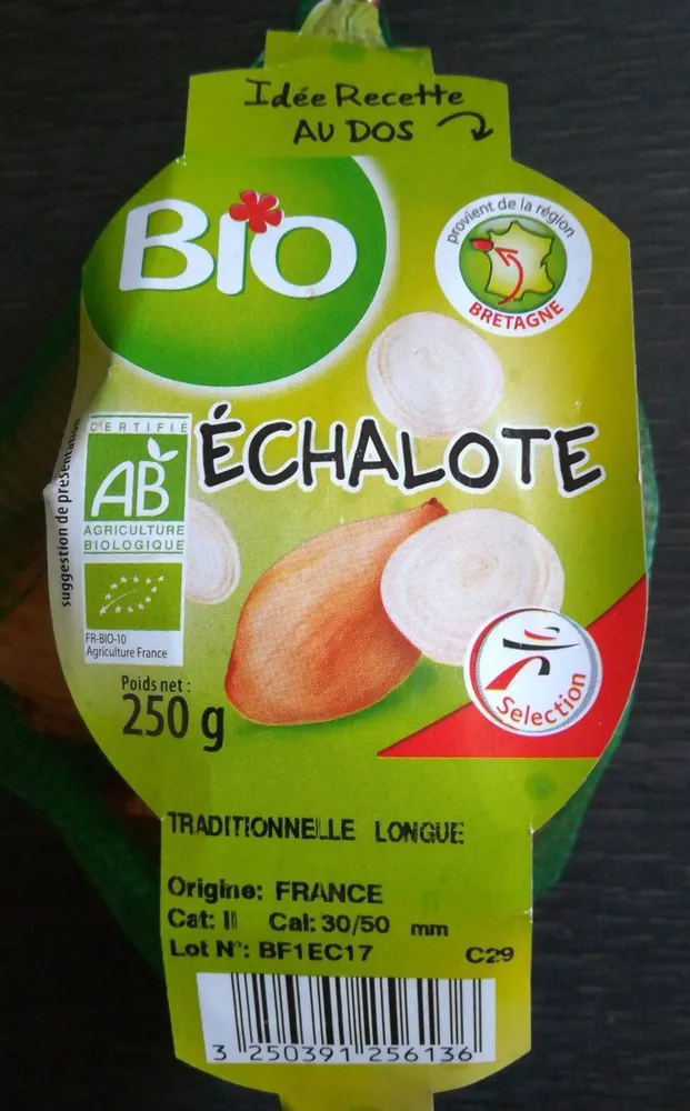 Echalottes BIO, Le filet de 250 Gr