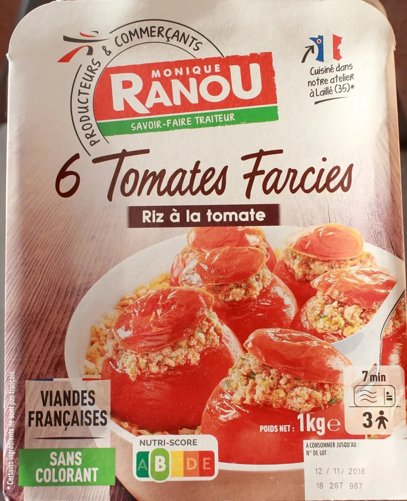 6 tomates Farcies, riz a la tomate