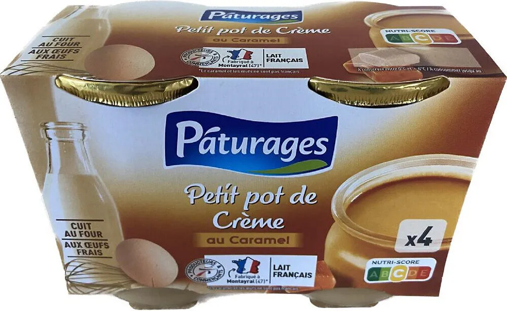 PPC PETIT POT DE CREME CARAMEL 4x100g