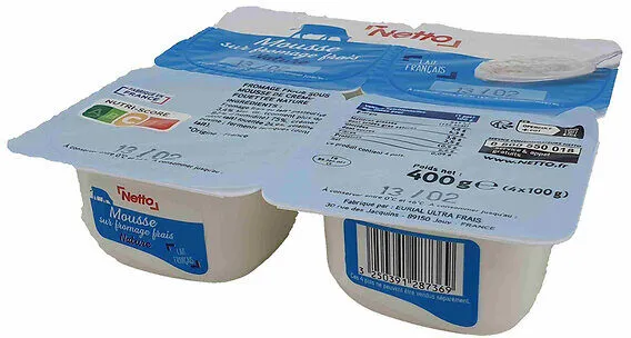 FROMAGE BLANC SS MOUSSE DE CREME 4X100G (lissea)