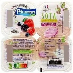 Specialite soja fruits rouges morceaux 4x100g