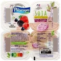 Specialite soja fruits rouges morceaux 4x100g