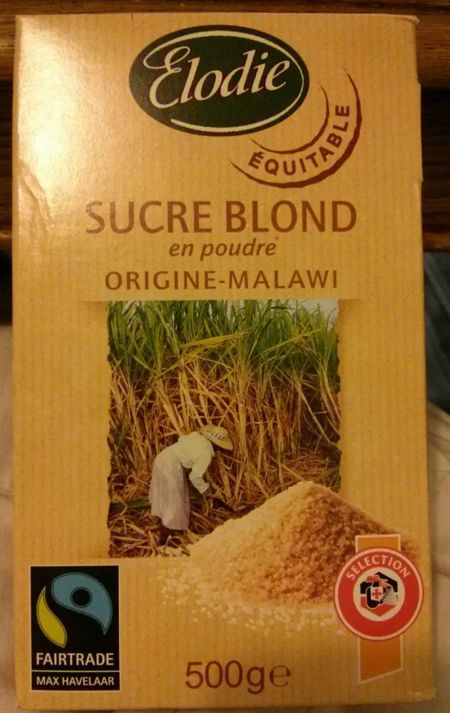 sucre blond en poudre