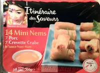 14 Mini Nems (7 Porc, 7 Crevette-Crabe)