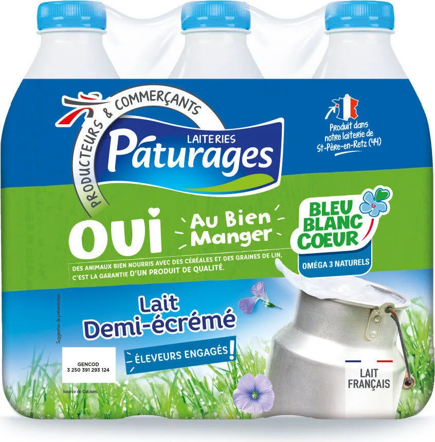 Lait demi-écrémé