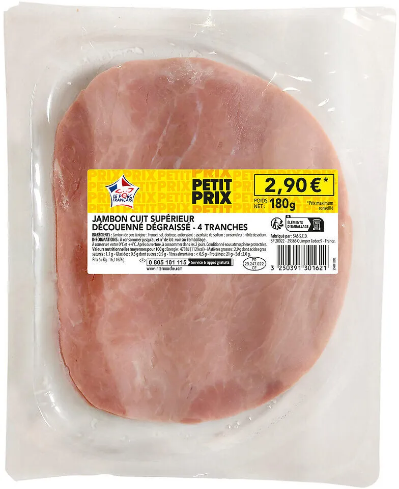 JAMBON CUIT SUPERIEUR DD 4T FE - massif LS