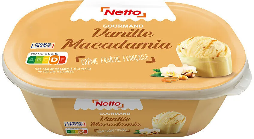 Bac vanille macadamia sauce au caramel (CG) - 900mL