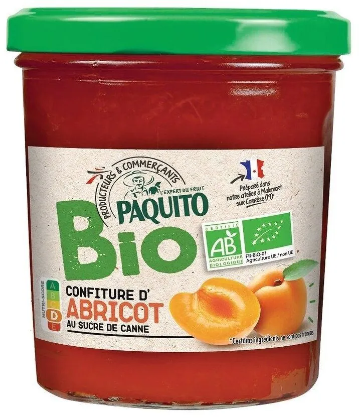 CONFITURE EXTRA d'abricots 50% fruits - BIO