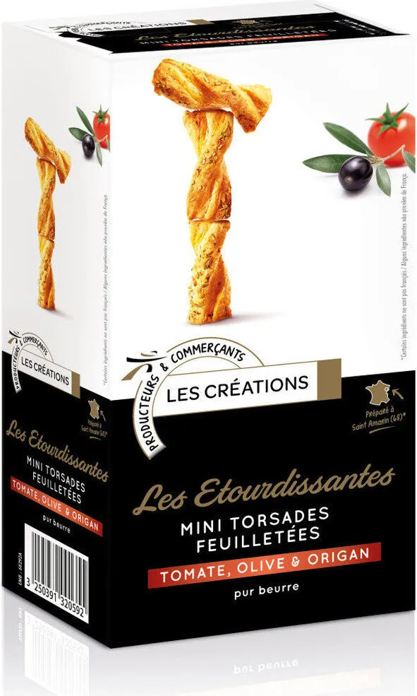 Mini-torsades tomate olive origan