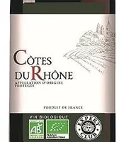 Aop côtes du rhône rouge bio 75 cl