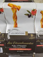 MINI TORSADES FEUILLETÉES TOMATE, OLIVE & ORIGAN pur beurre