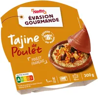 Tajine de poulet - semoule & pruneaux