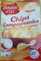 Chips campagnardes saveur crème/oignons/lardons