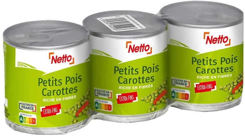 Petits pois extra fins carottes - 3x 130g