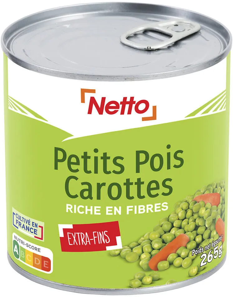Petits pois extra fins carottes - 265g