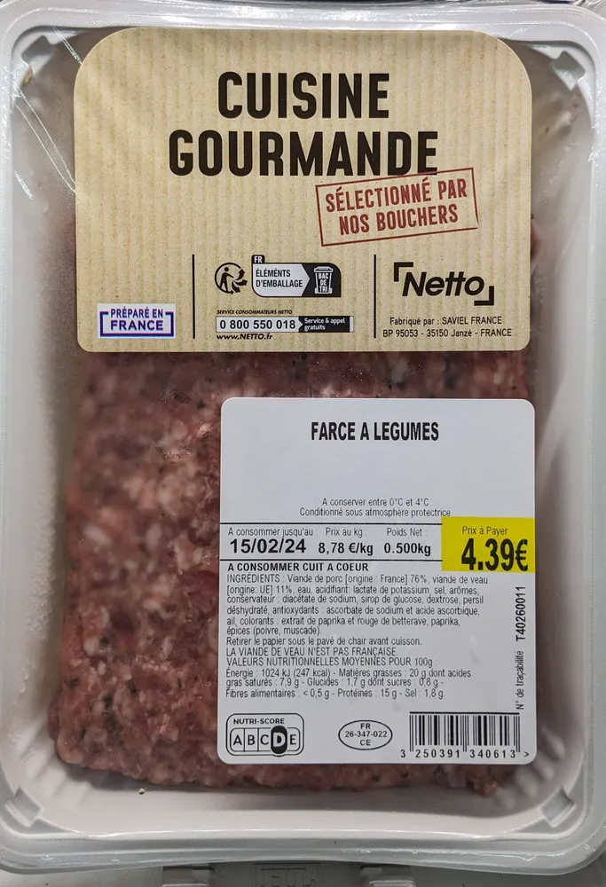 Farce à légumes