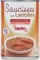 Saucisses aux lentilles 420g