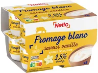 Fromage frais saveur vanille 2,5% 8x100g