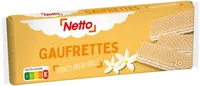 Gaufrettes fourrees parfum vanille