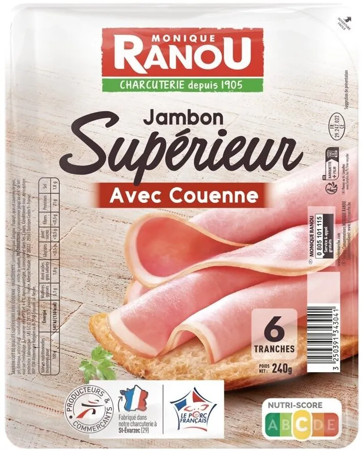 Jambon sup ac 6t 240g
