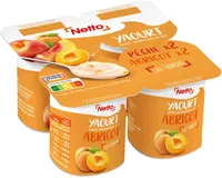 Yaourt peche abricot 4 x125 gr