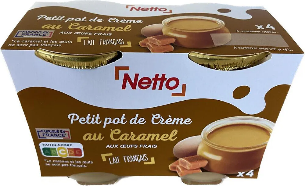 PPC PETIT POT DE CREME CARAMEL 4x100g