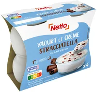 Yaourt et creme stracciatella 4x125