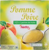 Dessert de fruits pomme poire 4x100g