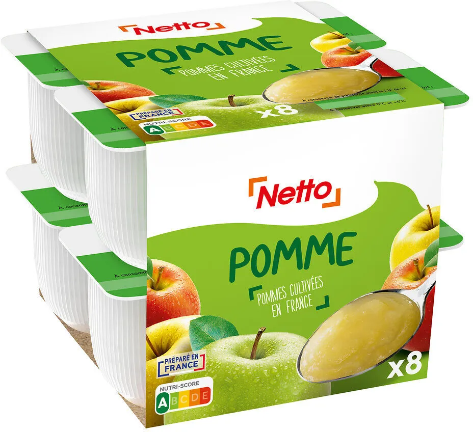 Dessert de fruits pomme 8x100g