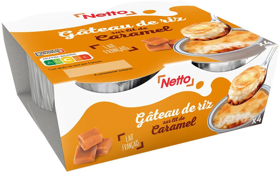 GATEAU DE RIZ NAPPE DE CARAMEL 4X100g
