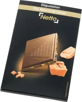 Tablette dégustation chocolat au lait aux éclats de caramel et à la pointe de sel - 100g