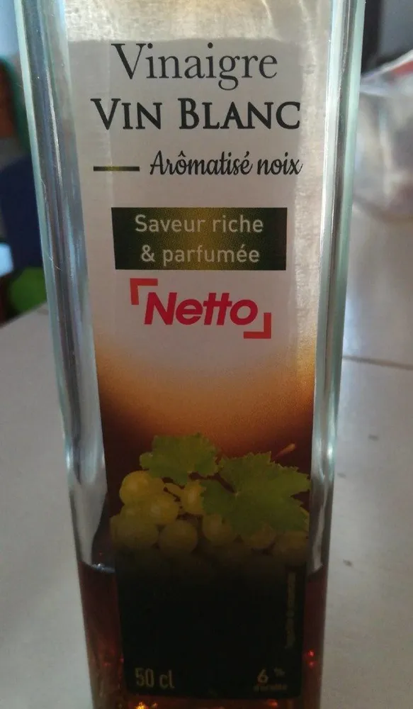 Vinaigre vin blanc aromatisé noix