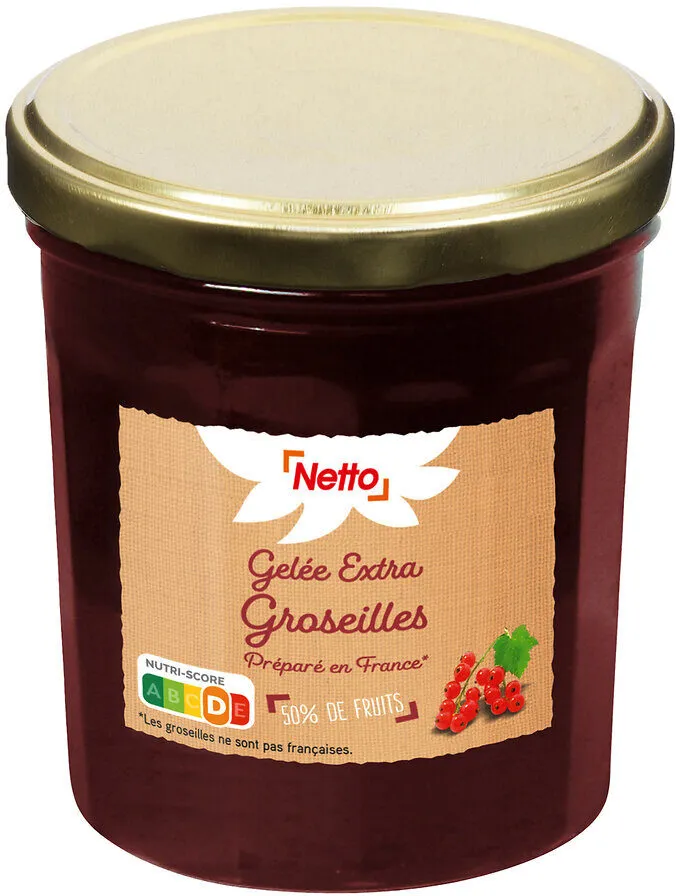 GELEE EXTRA de groseilles 50% fruits