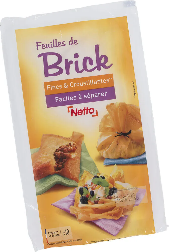 FEUILLES DE BRICK PLIEES 170g
