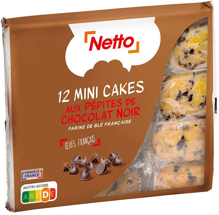 Mini cakes aux pépites de chocolat x12