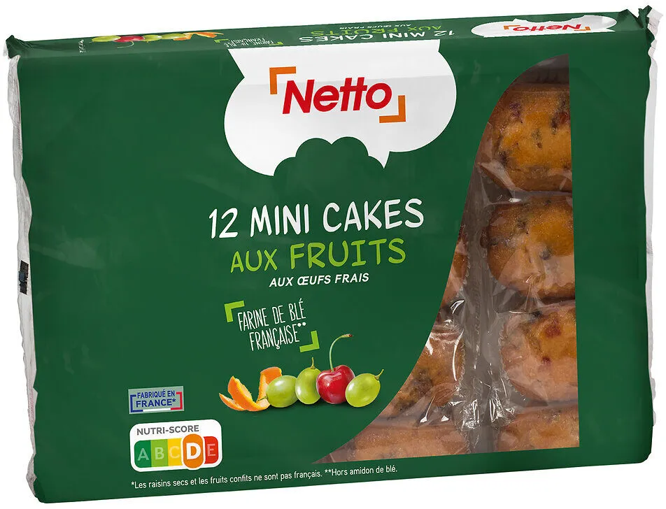 Mini cakes aux fruits x12