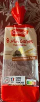 8 Mini gâches pur beurre aux carreaux de chocolat Belge