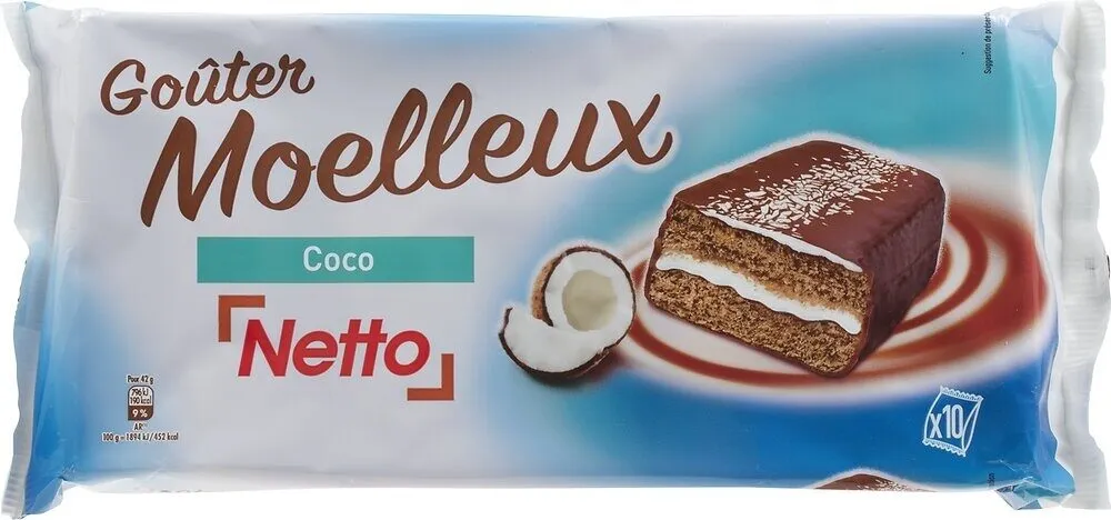 Goûter moelleux coco x10