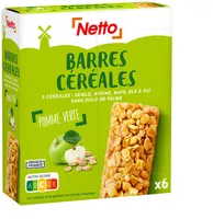 Barres céréalières à la pomme x6 - 125 g