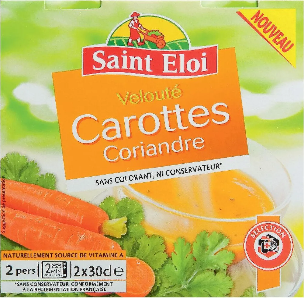 Velouté carottes et crème