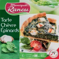 Tarte chèvre épinards